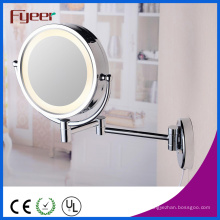 Miroir cosmétique de miroir de maquillage de côté de Fyeer double LED